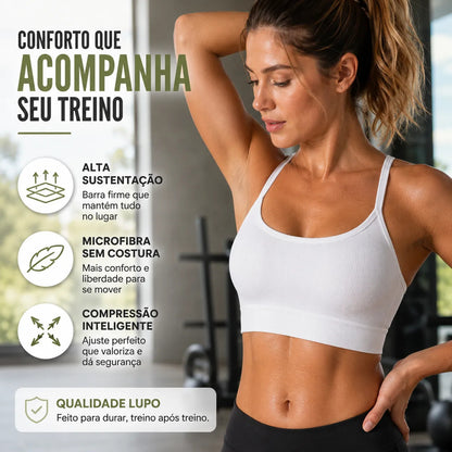 Top Lupo Loba Fitness Confortável Ótima Sustentação Academia