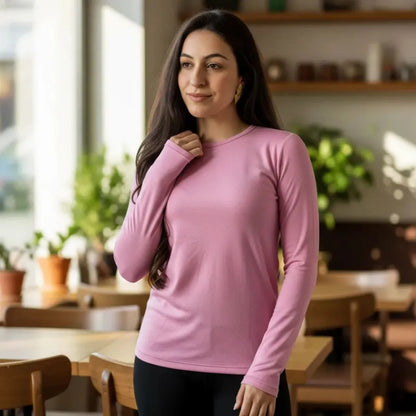 Blusa Térmica Feminina Flanelada Peluciada Frio Inverno