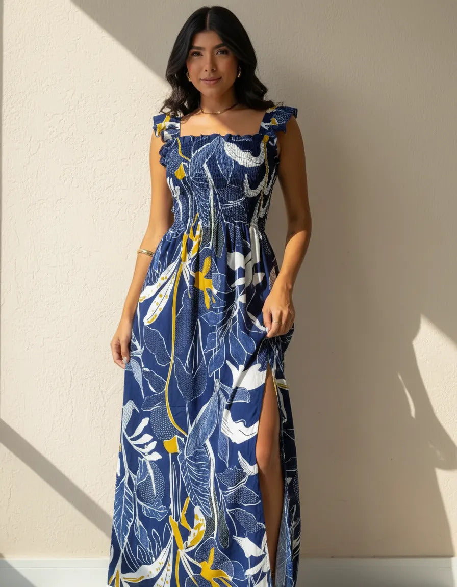 Loose-fitting Casual Long Dress Strappy Summer Party Evangelical