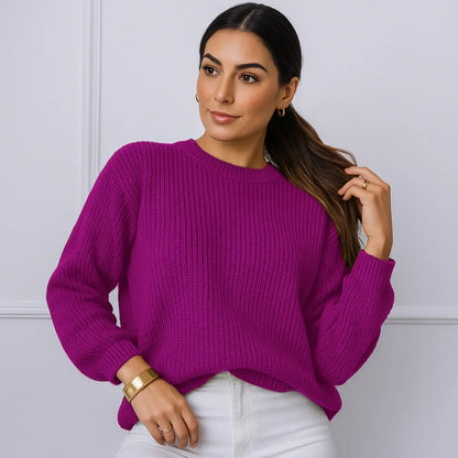 Suéter Blusa Manga Longa Max Cropped Frio Pullover Lã Trico