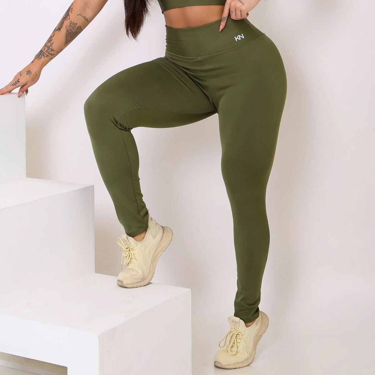 Calça Legging Fitness Zero Transparência Cintura Alta Koenig