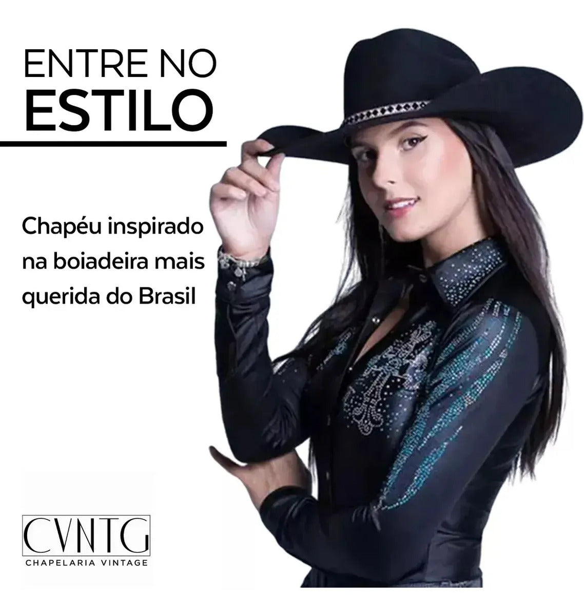 Chapéu Modelo Ana Castela Com Strass Versão Texas Cores Top
