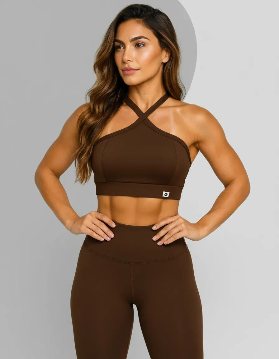 Top Cropped Feminino Alça Cruzada Zero Transparência Suplex