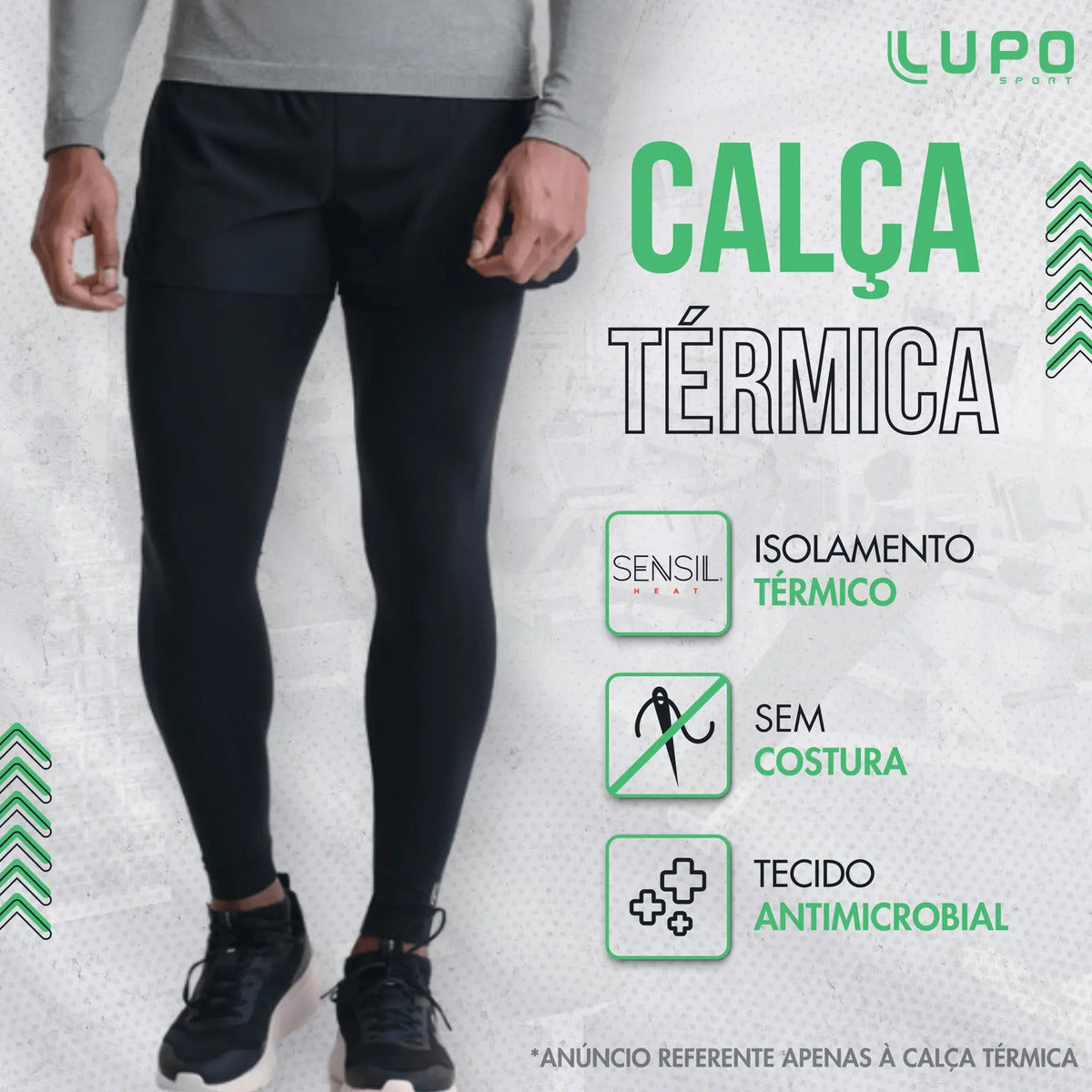 Calça Legging Térmica Masculina Lupo Segunda Pele S/ Costura