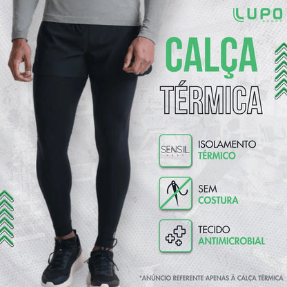 Calça Legging Térmica Masculina Lupo Segunda Pele S/ Costura