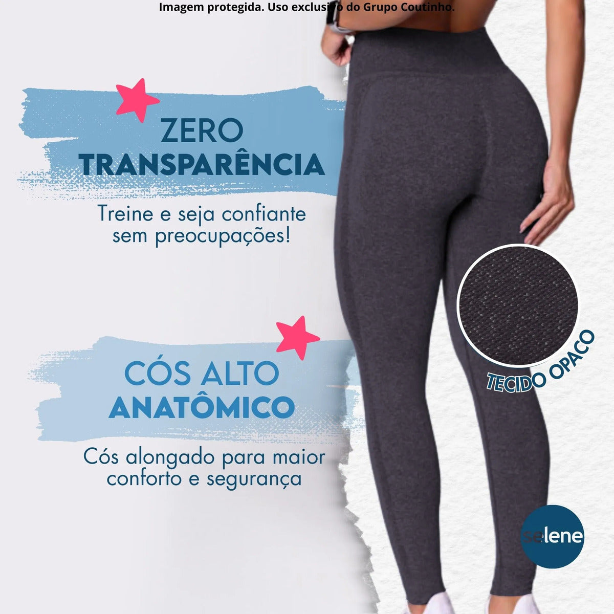 Calça Legging Fitness Academia Selene Levanta Bumbum