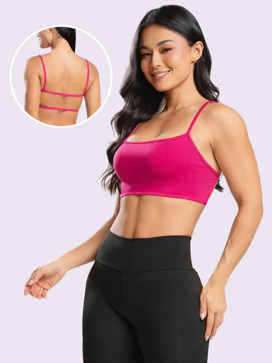 Top Costa Nua De Academia Feminino Fitness Ginástica Treino