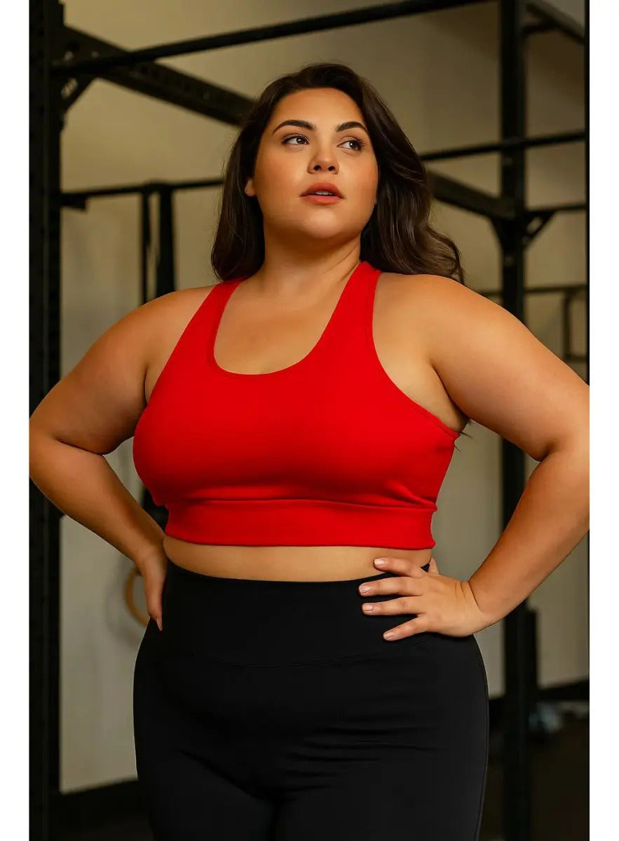 Kit 5 Top Feminino Plus Size Academia Fitness Treino Suplex