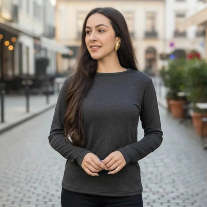 Blusa Térmica Feminina Flanelada Peluciada Frio Inverno