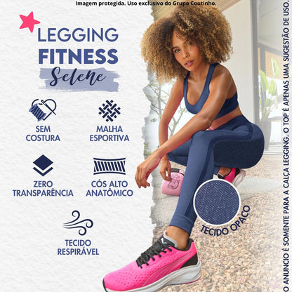 Calça Legging Fitness Academia Selene Levanta Bumbum