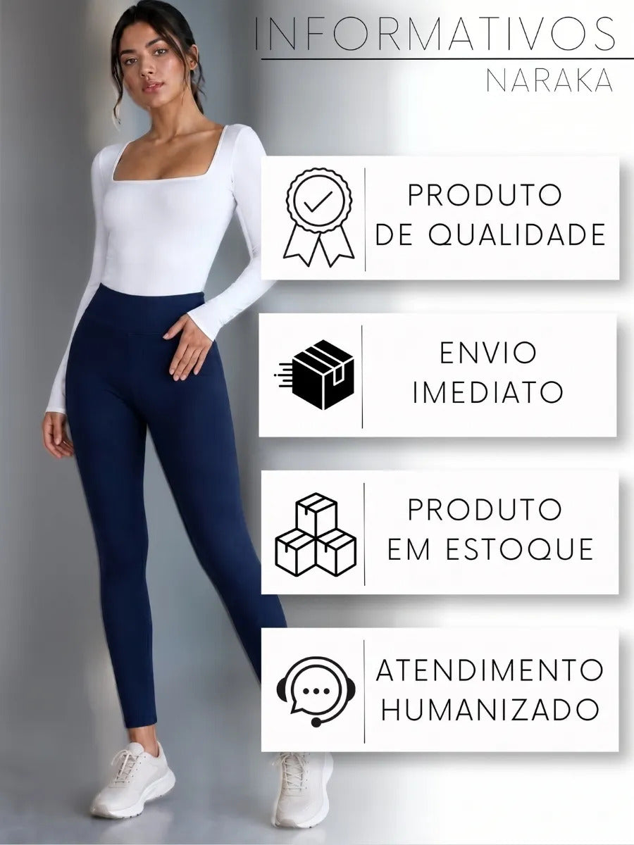 Calça Legging Flanelada Grossa Zero Transparência Inverno