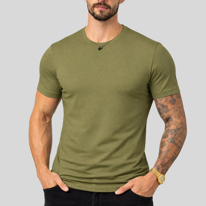 Camiseta Basica Masculina Algodão Lisa Malha Peruana Premium