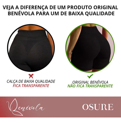 Short Selene Poliamida Zero Transparência Bermuda S/ Costura