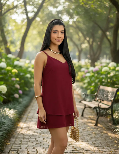 Vestido Feminino Ísis Leve Fluido Casual Elegante Duna para o Verão