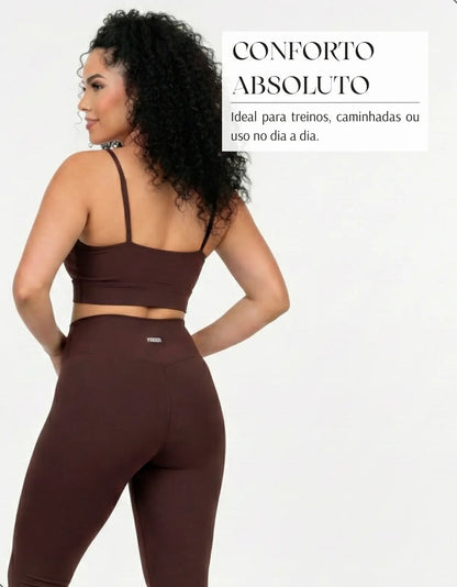 Top Fitness Academina De Alcinha Fina Com Bojo