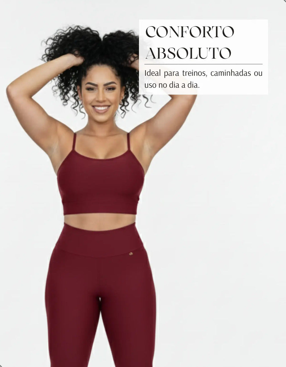 Top Fitness Academia Alça Fina Costa Aberta Feminino