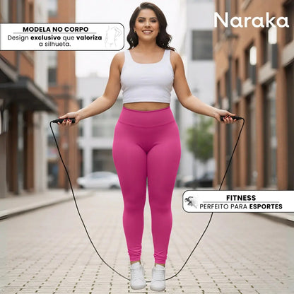 Calça Legging Feminina Cintura Alta Leg Grossa Fitness