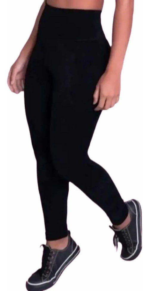 Calça Legging Veludo Cotelê Com Bolso Cós Alto Inverno
