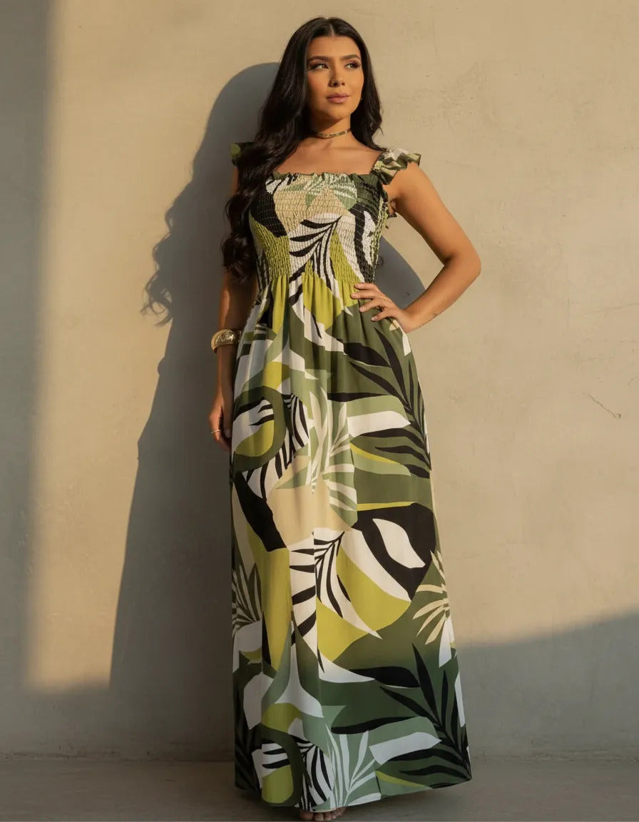 Loose-fitting Casual Long Dress Strappy Summer Party Evangelical