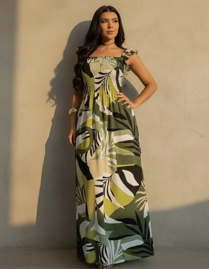 Loose-fitting Casual Long Dress Strappy Summer Party Evangelical