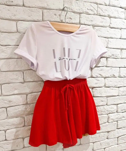 Shorts Godê Feminino Cintura Alta Em Viscolycra Soltinho