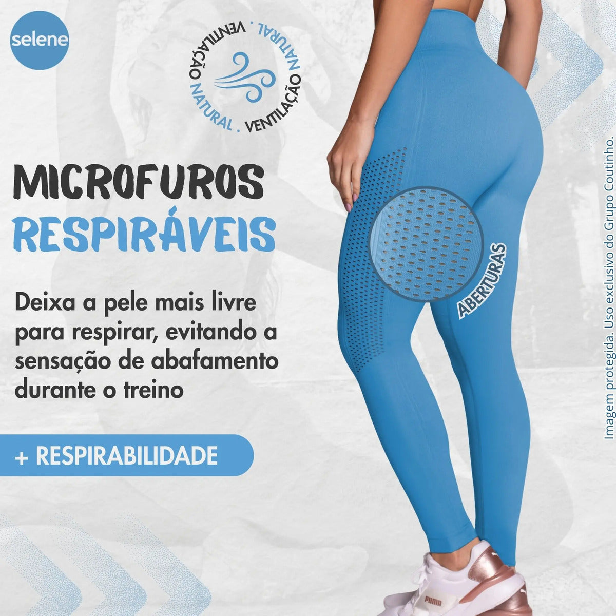 Legging Fitness de Treino Zero Transparência Selene