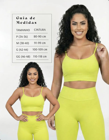 Top Fitness Academina De Alcinha Fina Com Bojo