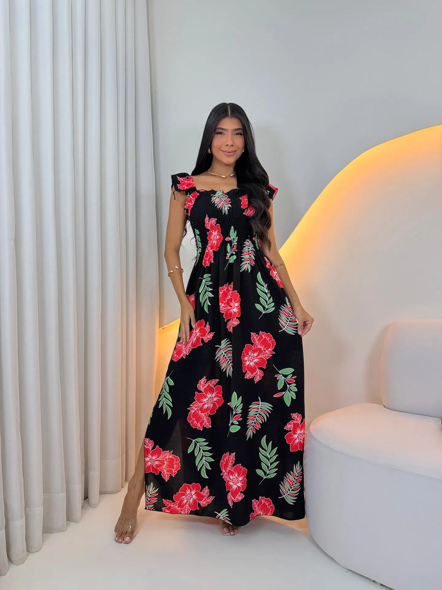 Loose-fitting Casual Long Dress Strappy Summer Party Evangelical
