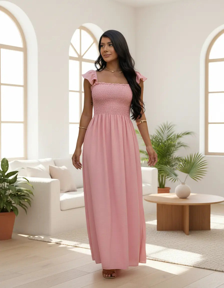 Loose-fitting Casual Long Dress Strappy Summer Party Evangelical