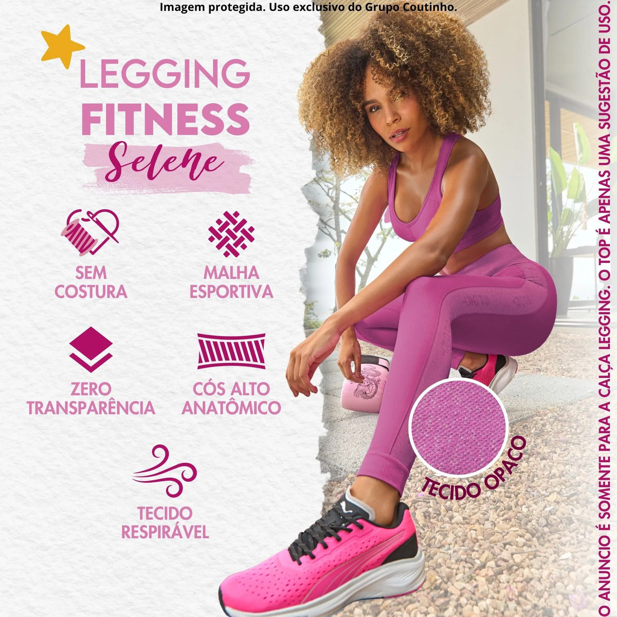 Calça Legging Fitness Academia Selene Levanta Bumbum