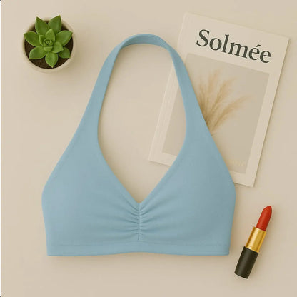 Top Halter Fitness Frente Unica Suplex Bojo Removìvel Yoga