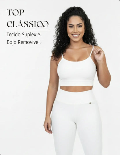 Kit-2 Top Alcinha Fina Academia Fitness C/ Bojo Suplex Power
