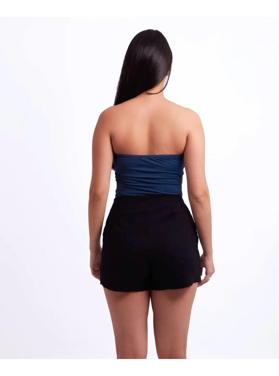 Top Tube Poliamida Forrada Tomara Que Caia Cropped Moda