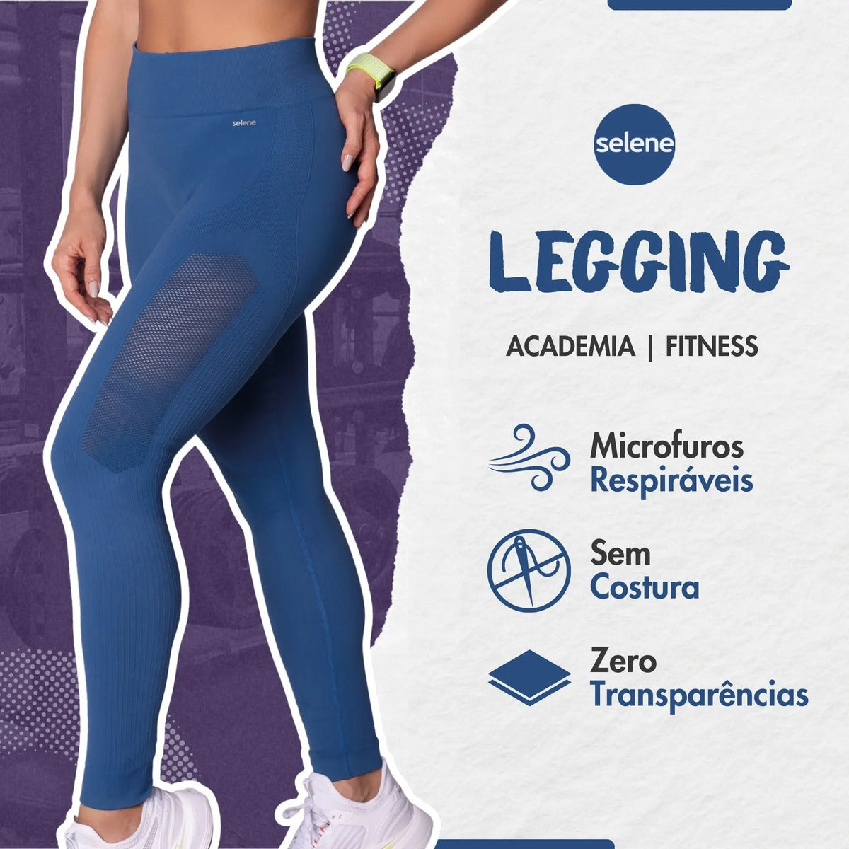 Legging Fitness de Treino Zero Transparência Selene