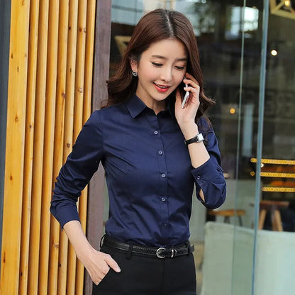 Camisa Social Feminina Crepe Leve Seda Blusa Luxo Sale 40%