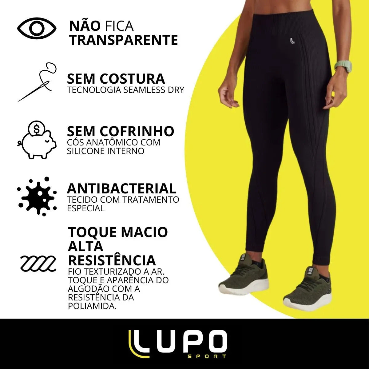 Legging Lupo Max Feminina Conforto E Compressão Original