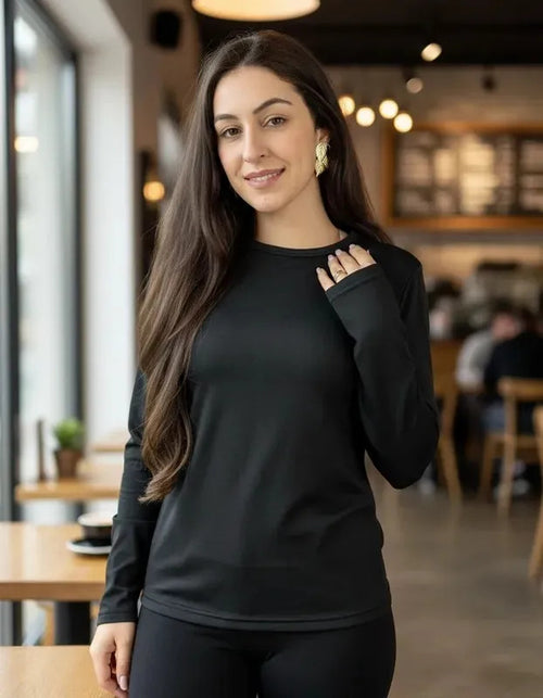 Blusa Térmica Feminina Flanelada Peluciada Frio Inverno