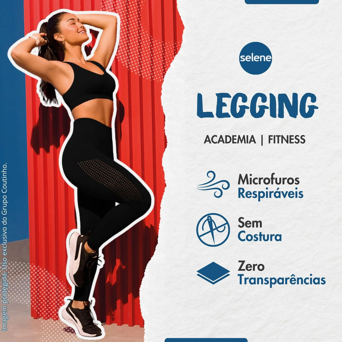 Legging Fitness de Treino Zero Transparência Selene