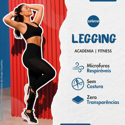 Legging Fitness de Treino Zero Transparência Selene