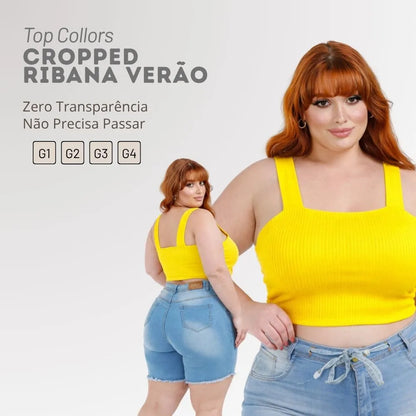Top Plus Size Alça Larga Reforçado Feminino Modelador G4