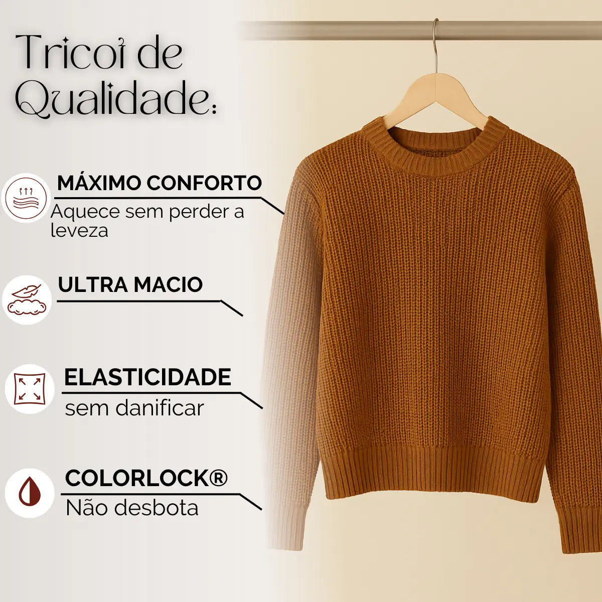 Suéter Blusa Manga Longa Max Cropped Frio Pullover Lã Trico