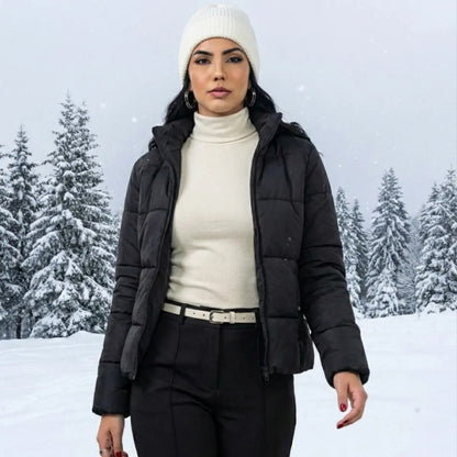 Blusa De Frio Feminina Manga Longa Gola Alta Inverno Lisa