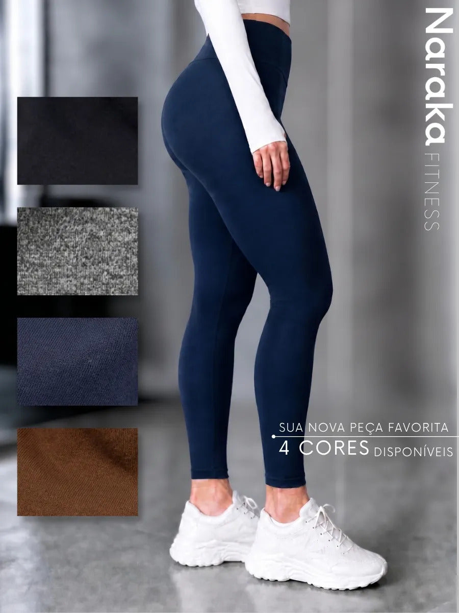 Calça Legging Flanelada Grossa Zero Transparência Inverno