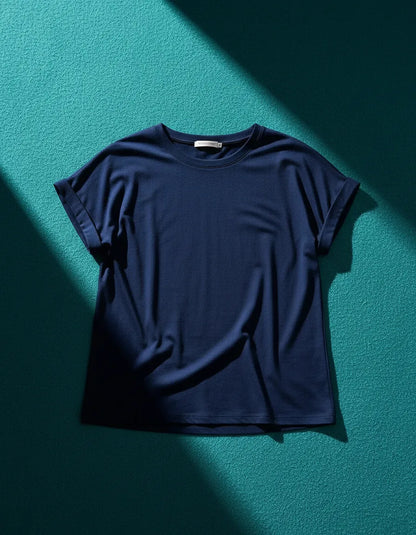Blusa Feminina Casual Manga Japonesa Dobrada Confortável