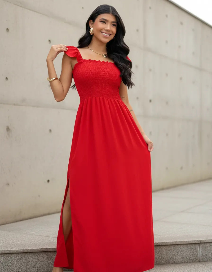 Loose-fitting Casual Long Dress Strappy Summer Party Evangelical