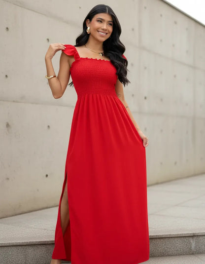 Loose-fitting Casual Long Dress Strappy Summer Party Evangelical