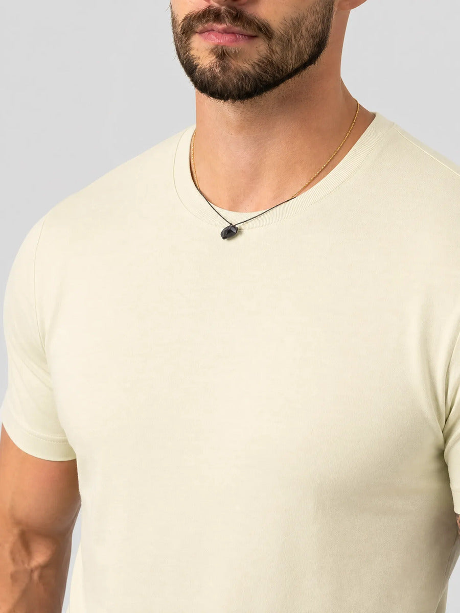 Camiseta Basica Masculina Algodão Lisa Malha Peruana Premium