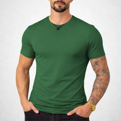 Camiseta Basica Masculina Algodão Lisa Malha Peruana Premium