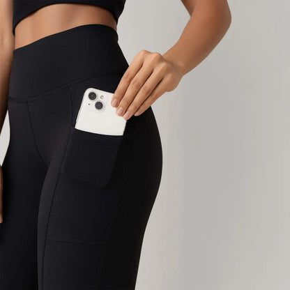 Kit 2 Calças Legging Feminina Grossa Cintura Alta Com Bolso