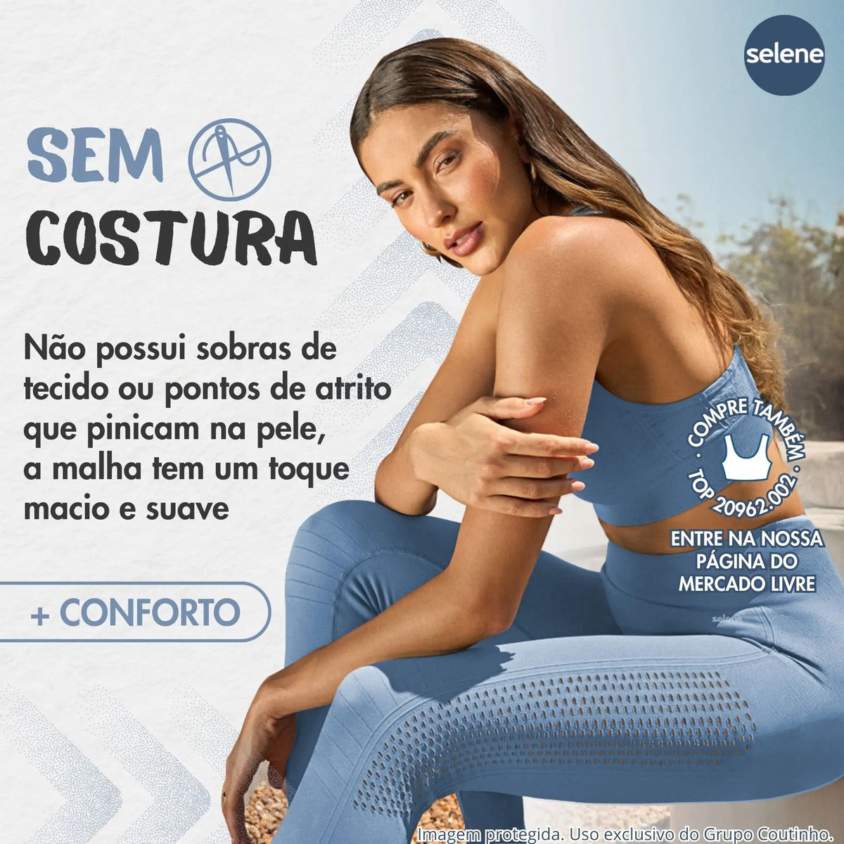 Legging Fitness de Treino Zero Transparência Selene